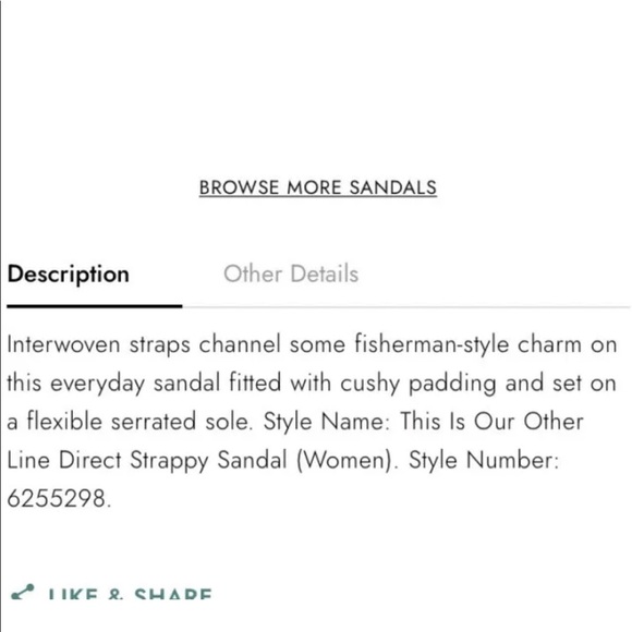 New Direct This is Our Other Line Strappy Sandal 37 or 39; 7 or 9 - Picture 3 of 13